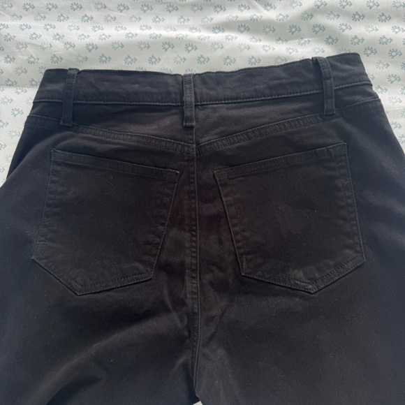 LOFT Straight Leg Black Suede Pants - Picture 5 of 5